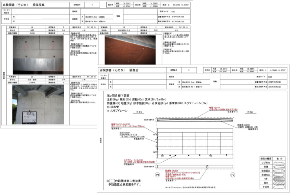 点検調査書作成